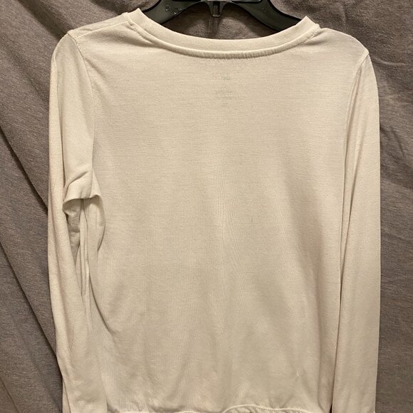 DIP Crewneck Long-sleeve Shirt Cream Print LARGE 12-14 - Picture 3 of 4